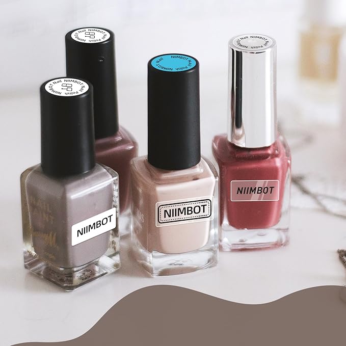 NIIMBOT Thermal Label 3 Rolls Set Home School Office Storage and Organization for NIIMBOT D11 D110 D101 H1S Label Maker (1460WHITE)