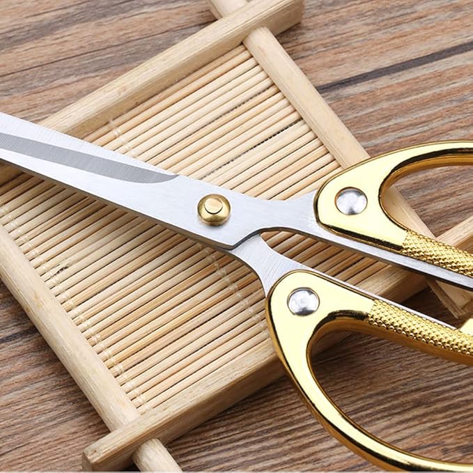 6.3-inch All Stainless Steel Office Scissors,Ultra Sharp Blade Shears,Sturdy Sharp Scissor for Office Home School Sewing Fabric Craft Supplies Multipurpose Scissors