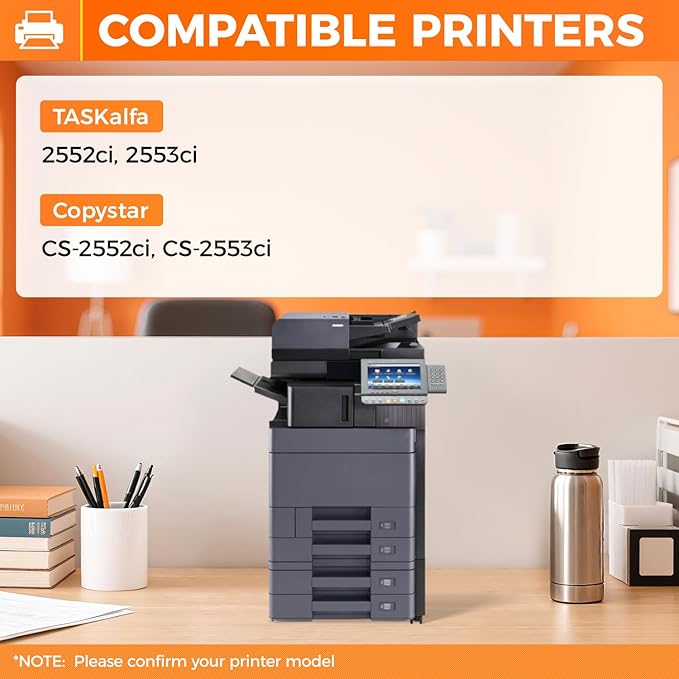 TK-8347 TK8347 Toner Cartridge 4Pack High Yield Replacement for Kyocera TK-8347K TK-8347C TK-8347M TK-8347Y Compatible with TASKalfa 2552ci 2553ci CS-2552ci CS-2553ci Printer Black Cyan Magenta Yellow