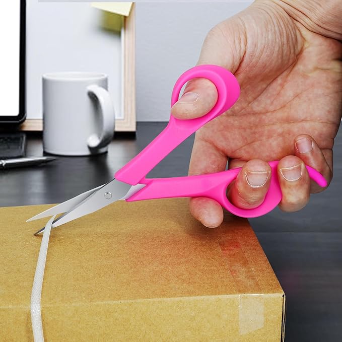 Precision Detail Scissors,Pointed Small Craft Scissors,Stainless Steel Sharp Blades Scissor with Safety Cap,Mini Sewing Scissor Set Embroidery Quilting Knitting Crafting 6 inch