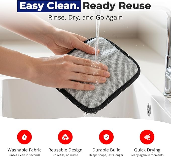Gelles PREMIUM Electrostatic pet Hair Removal Glove, Reusable The Magic Brush pet Hair Remover, pet Glove Set for Furniture, Clothing, Car Seats, Reusable 2-in-1 Design, 1 Pack
