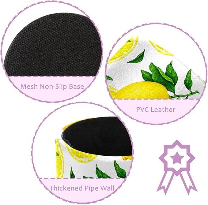 Pen Holder for Desk, Fruit Citrus Yellow Lemon Pencil Holder, Cup Holder for Desk Office, Pen Organizer