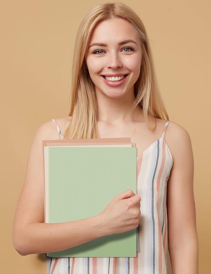 SUNEE Folders with Pockets (25 Pack, Pastel Colors), 2 Pocket Folders Fit Letter Size Paper, Paper File Folder for School Office Home Business