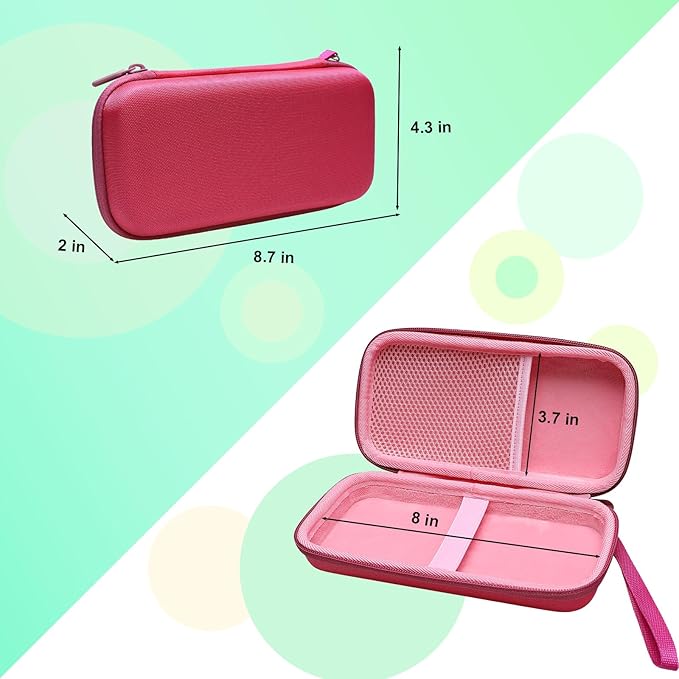 Calculator Case Compatible with Texas Instruments TI-84 Plus CE/TI-84 Plus/TI-Nspire CX II CAS/TI-Nspire CX II/TI-83 Plus/TI-89 Titanium/TI-85/TI-89 Color Graphing Calculator by XANAD (Pink)