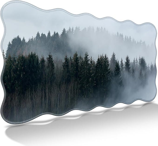 Gaming Mouse Pad, Large Mouse Pad XXL 35.4×15.7in, Extended Computer Keyboard Mouse Mat Desk Pad for Laptop with Stitched Edges, Waterproof Mousepad for Gamer Home&Office Women