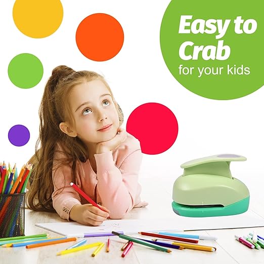 UCEC 5/8 Inch Circle Punch - Paper Circle Cutter, One Hole Punch for Paper Crafts, Scrapbooking, Gift Cards, Arts & Fun Projects