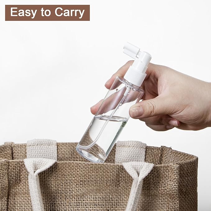 Yebeauty 6 Pack 100ml/3.3oz Refillable Travel Size Spray Bottle Plastic Lightweight Mini Spray Bottles Empty with Tight Cap Reusable Sprayer Atomizers for Gardening Perfumes Skincare Cosmetics, Clear