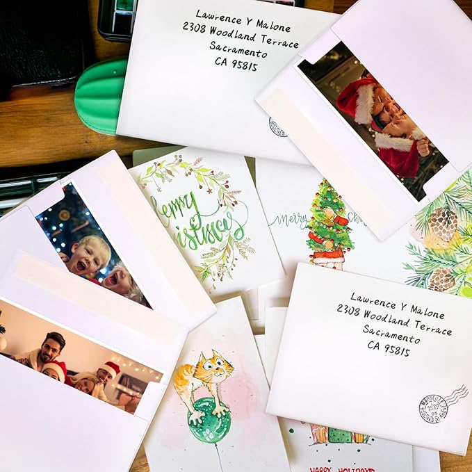 A2 Envelopes Self Seal 500 Pack - 4-3/8 x 5-3/4 White Invitation Envelopes Bulk for Postcard, Wedding, RSVP, Thank You Notes, Announcements, Greeting Cards, Photos