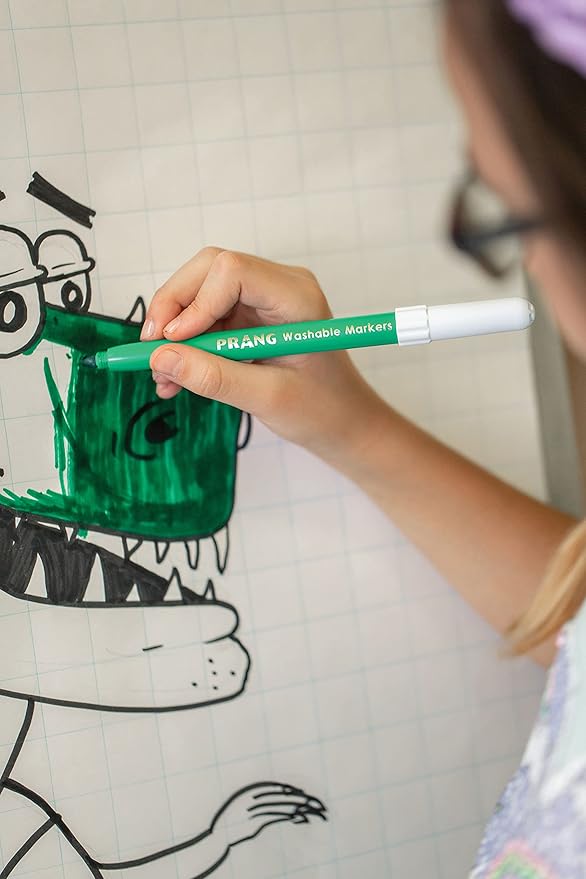 Prang Classic Art Markers, Washable, Bullet Tip, Assorted Colors, 8 Count