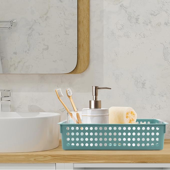 4A Paper Tray Organizer,4 Pack Paper Tray Durable Desk Storage Bins,Stackable School Supply Holder, Student Paper, Office Organizer & Teacher's Document Sorter (13.58"L x 10.23"W x 3.34"H) (Mixed 2)