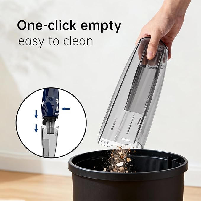 Sancorp Corded Stick Vacuum Cleaner, 3-in-1 Detachable to Handheld with 180°Left-Right Steering, 14KPA Powerful Suction for Pet Hair on Hard Floors, HEPA Filter, Lightweight with 16.4ft Long Cord