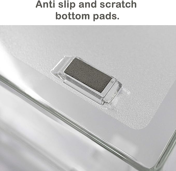 Acrimet Facility 4 Tier Letter Tray, Side Load, Letter Size/A4, Desktop File Organizer, Plastic (Clear Crystal)