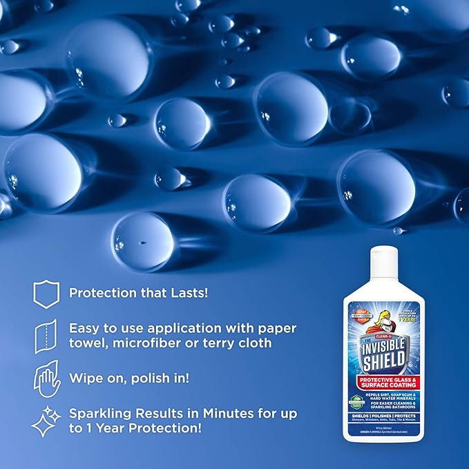 Invisible Shield Protective Glass + Surface Coating (2) & Water Spot and Stain Remover (1) - Restorer 3 Pack - 10 oz