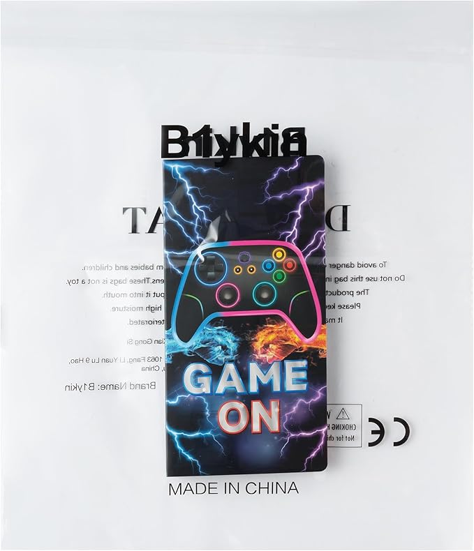 B1ykin Sticky Notes Set, Cartoon Video Game Theme Self-Stick Notes Pad Teacher Appreciation Gifts， Self-Adhesive Writing Memo Pages Sticky to Do Notepad for Employee School Office (Light Video Game)