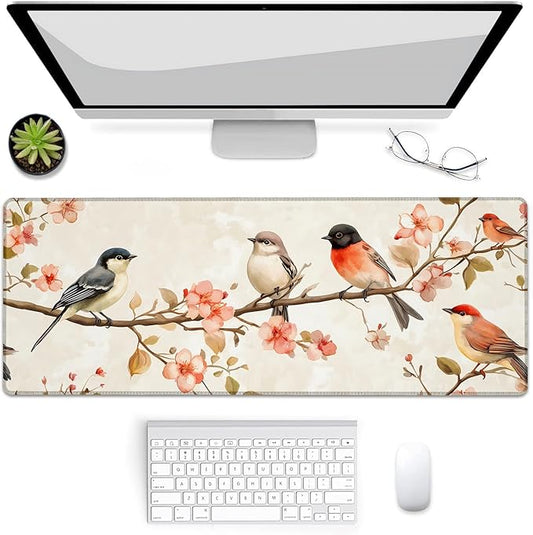 Gaming Mouse Pad, Fish Mouse Pad, Desk Mat, Non-Slip Rubber Base MousePads for Computers Laptop Office School Home Accessories Decor 31.5" x 11.8"