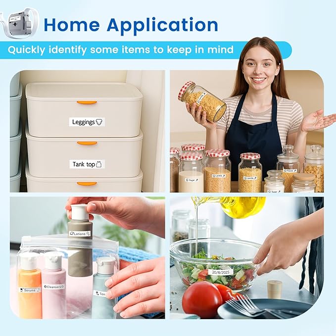 Labelife M-K231 Label Tape Replace for Brother P Touch M Tape M-K231S M231 MK231 M-231 12mm 0.47 Inch for Brother PTouch PT-M95 PT-65 PT-80 PT-70 PT-45 PT-90 Label Makers, Black on White, 4 Pack