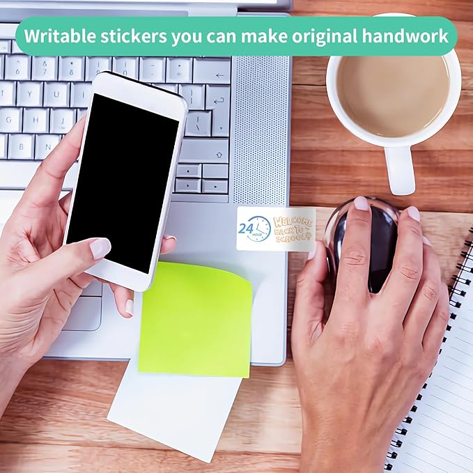 50 Sheets 10 Up Labels, 2" x 4" Sticker Printer Paper for Laser/Inkjet Printer, Mailing Blank Labels, Self Adhesive Customized Stickers