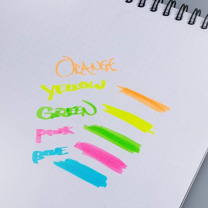 Pentel Twin Checker Dual-tip Highlighter, Chisel Tip, Yellow/Orange Ink, Pack of 12 (SLW8-GF)