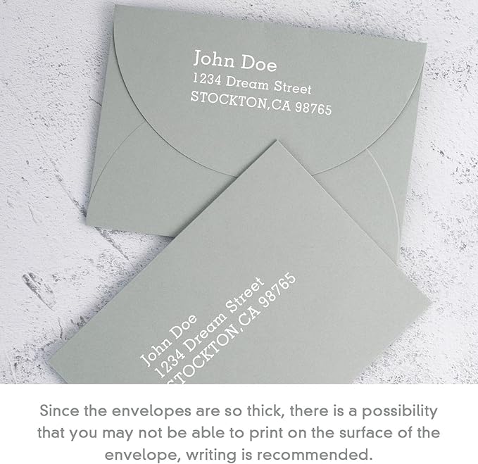 AZAZA 5x7 Invitation Envelopes 50 Pack Envelopes for 5x7 Cards Gray A7 Envelopes for Wedding Invitation,Blank Cards,Greeting Cards,Thank You Cards