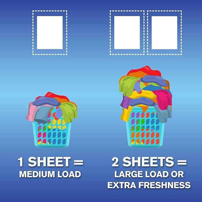ARM & HAMMER Fabric Softener Sheets, 100 sheets, Purifying Waters (Pack of 2)