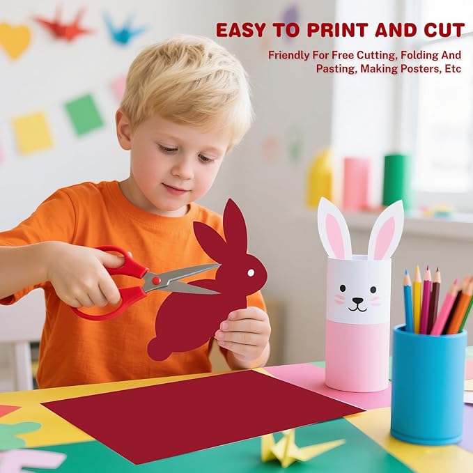 Cardstock 8.5 X 11, 80 Sheets Red Card Stock, 75lb/ 200gsm Copy Paper, Cardstock Printer Paper for Art, Drawing, Invitations, DIY Cards, Watercolor, Craft, Construction, School & Office Supplies