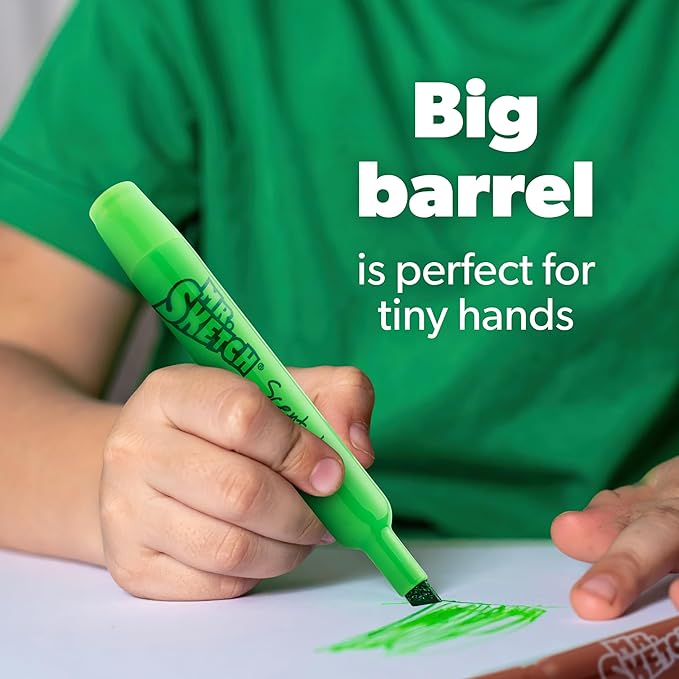 Mr. Sketch Scented Markers, Chisel Tip Marker, Assorted Colors, 22 Count