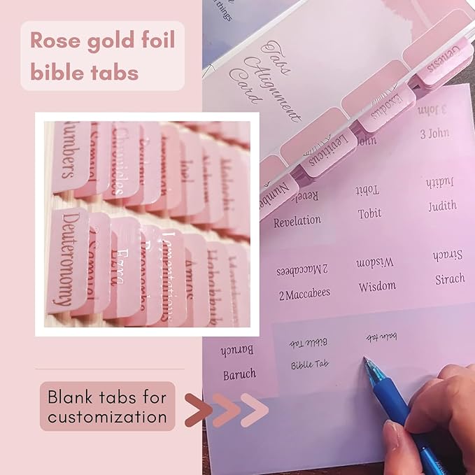 Bible Journaling Kit for Women – Christian Gifts for Women, Bible Study Tools, Highlighters, Pens, Sticky Notes, Notebook, Pink Bible Tabs & More – Perfect for Bible Study, Birthday & Mother’s Day