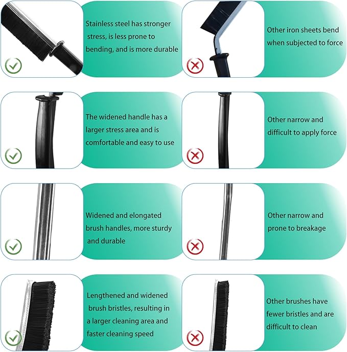 Crevice Cleaning Brush, Hard Bristle Crevice Cleaning Brush, Multifunctional Cleaning Brush, Gap Cleaning Brush, Grout Brush, Crevice Cleaning Tool for Kitchen and Bathroom etc