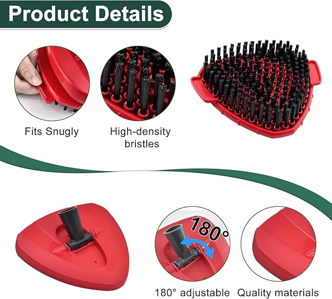 Mop Head Replacement for O Cedar, Spin Mop Replacement Head for Ocedar Easywring 1 Tank System, Mop Heads Includeds 4 Mop Replacement Heads , 1 Spin Scrub Brush & 1 Base