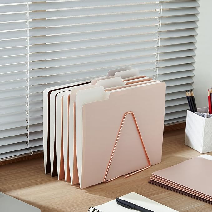 Y YOMA 12 Pack Colored File Folders Letter Size Gradient File Folder with 1/3-Cut Tab Cute Pretty Decorative Heavyweight Filing Folder File Organizers for Office School Home Desktop, Coco Mocha