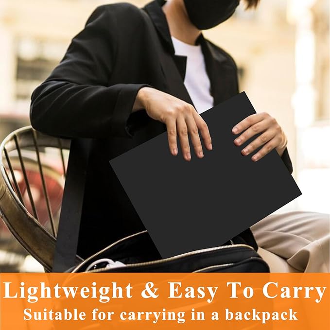 100Pcs Black Two-Pocket Heavyweight File Folder,Letter Size,Paper File Folder for School Office Home Bussines