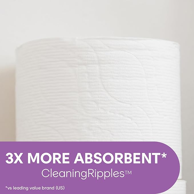 Cottonelle Ultra Comfort Toilet Paper with Cushiony CleaningRipples Texture, Strong Bath Tissue, 24 Family Mega Rolls = 108 Regular Rolls (4 Packs of 6)