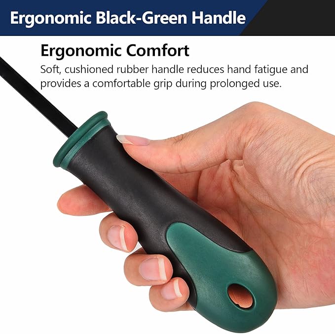 Heavy Duty Staple Remover Tool Upholstery Stapler Puller Lifter Staple Extractor Tack Puller for Removing Staples for Carpets Wood Flooring Furniture (Black-Green)