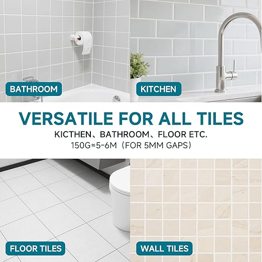 CARPOLY Tile Grout Repair Kit, 2 Pack Black Grout Filler for Bathroom, Kitchen, Rstore & Renew Tile Joints Line, Triple Protection, Fast Drying Shower Grout with Tools(Black, 10.58oz/300g)