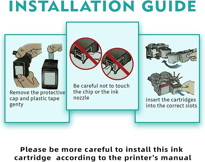 63XL Color Black Ink Cartridge Combo Pack 3 Pack for Hp OfficeJet 3830 Printer Ink Cartridges High Yield Compatible for HP Officejet 5200 5255 Envy 4520 DeskJet 3630 (2 Black,1 Tri-Color)