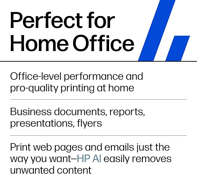 HP OfficeJet Pro 8139e Wireless All-in-One Color Inkjet Printer, Print, scan, Copy, fax, ADF, Duplex Printing Best-for-Home Office, 1 Year Instant Ink Trial Included, AI-Enabled (40Q51A)