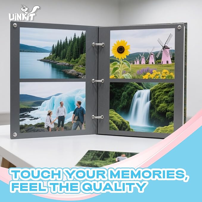 Uinkit 37lb Thin Inkjet Photo Paper 4X6 Inches Professional Glossy 100 Sheets Single Side DIY Chip Bag 135gsm Photos Picture for Inkjet Printer with Dye Ink Brochure (4X6X100)