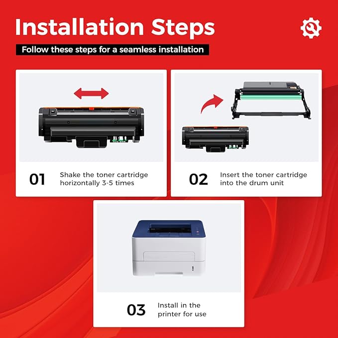 101R00474 Drum Unit (Not Toner)Black 1-Pack High-Yield Replacement for Xerox 3260 3215 Image-Drum Compatible for Xerox Phaser 3260 3052 3260DI 3260DNI WorkCentre 3215 3225 3215NI 3225DNI Laser Printer