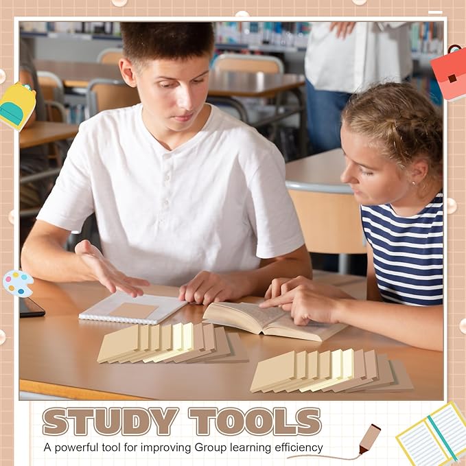 Fainne 60 Pack Sticky Notes Bulk Back to School Supplies Self Stick Note Pads Paper Memo for Office First Day of School Student Teacher Essentials (3x3inch,Vintage Colors)