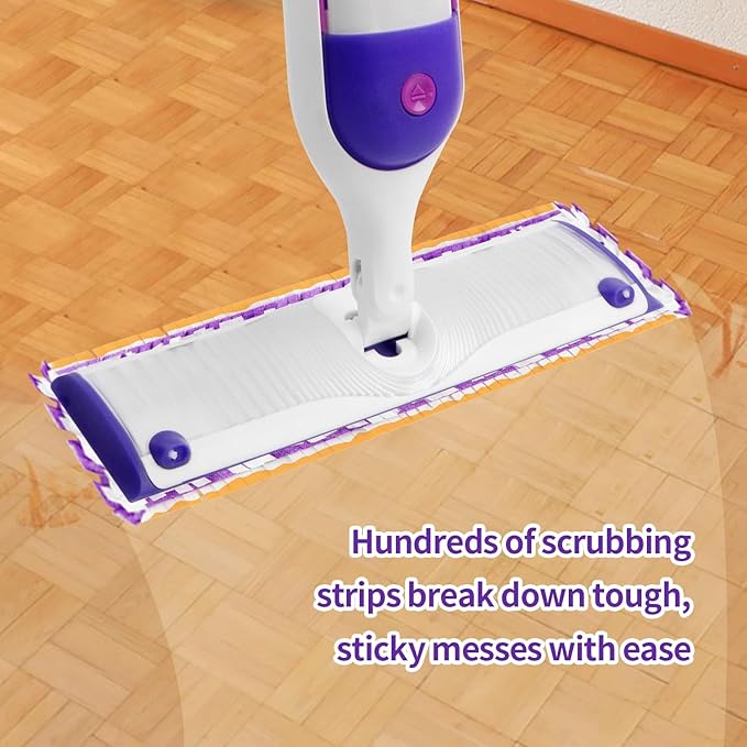 ZHAYAO 10 Pack Disposable Power Mop Pads for Swiffer Power Mop Pads, Compatible with Swiffer Power Mop Refills, Unscented Spray Replacement Floor Cleaning Refills for urface/Hardwood Floor Cleaning