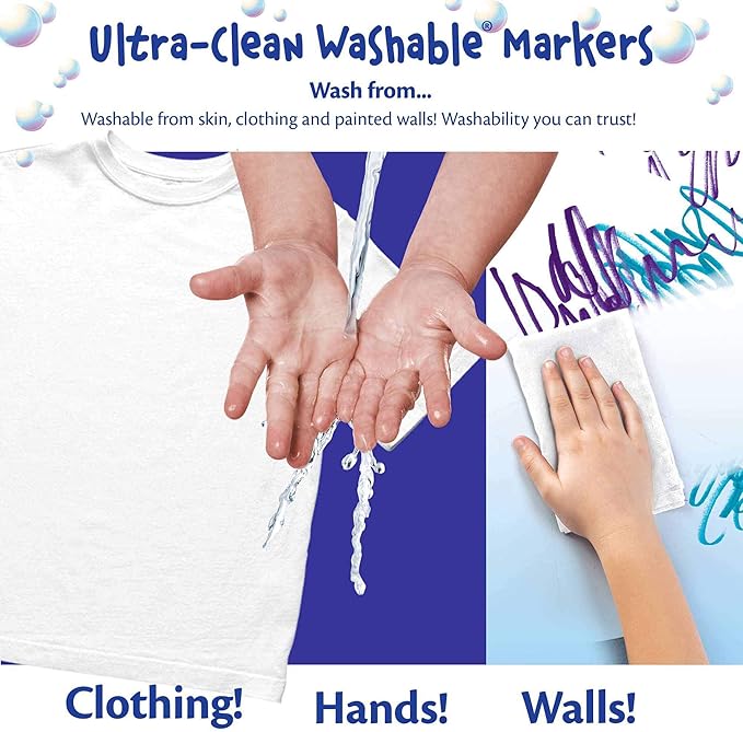 Crayola Ultra- Clean Washable Stampers Markers, 10Pc/Package