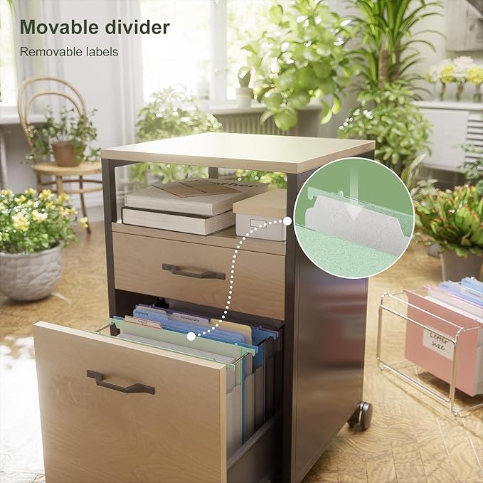 Extra Capacity Hanging File Folders, 3.15" Reinforced Wheat Straw Expanding Hanging Folder Letter Size, Heavy Duty for Filing Cabinets, File Organizer for Office & Home-Mint Green 3Pcs