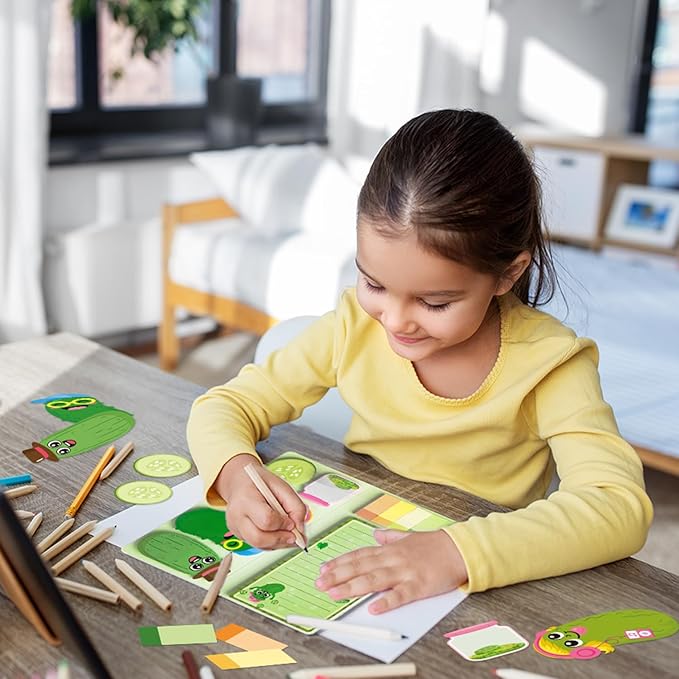 B1ykin Sticky Notes Set, Cartoon Theme Cute Self-Stick Notes Pad Teacher Appreciation Gifts， Self-Adhesive Writing Memo Pages Sticky to Do Notepad for Kids Employee School Office (Funny Pickles)