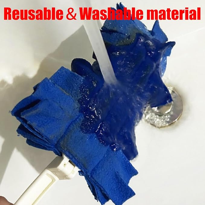 5/10/15 Pcs 360° Electrostatic Duster Refills,Washable＆Reusable Duster Refills,Fleece Duster for Home Office Car High Adsorption Duster,Suitable for Dust, Water Stains, and Pet Hair (5pcs)