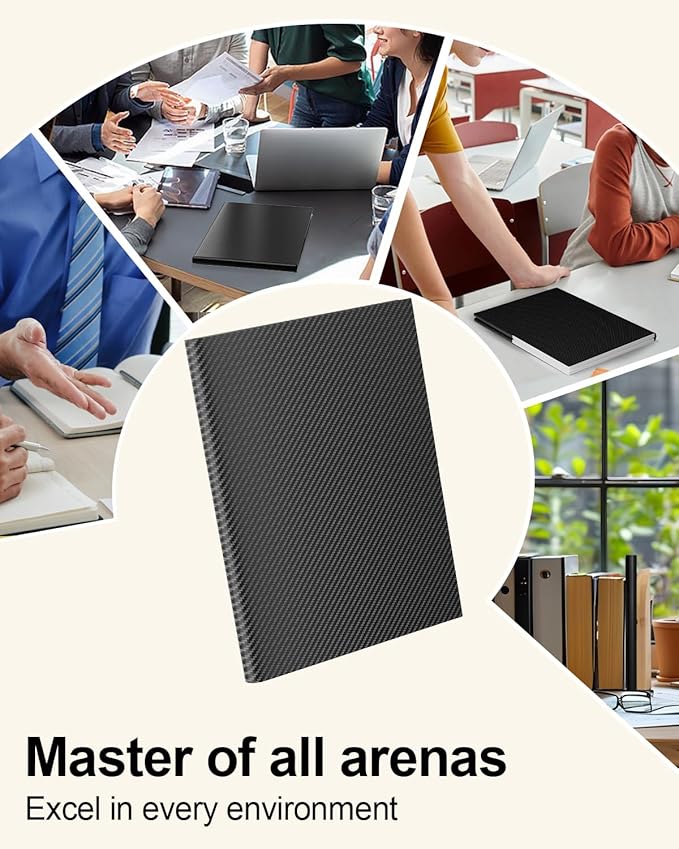 30 Pack Heavy Duty Black Plastic Folders with 2 Pockets Bulk, Textured File Folders with Business Card Slot, Letter Size Filing Supplies for Back to School & Office Organization