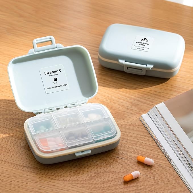 NIIMBOT Labels 3 Rolls Set for B1/B21/B31 Sticker Printer, 40x30mm (1.57'' x 1.18'') 230 Labels/Roll, Refill Labeling Tape for Home School Office Small Business (Clear)