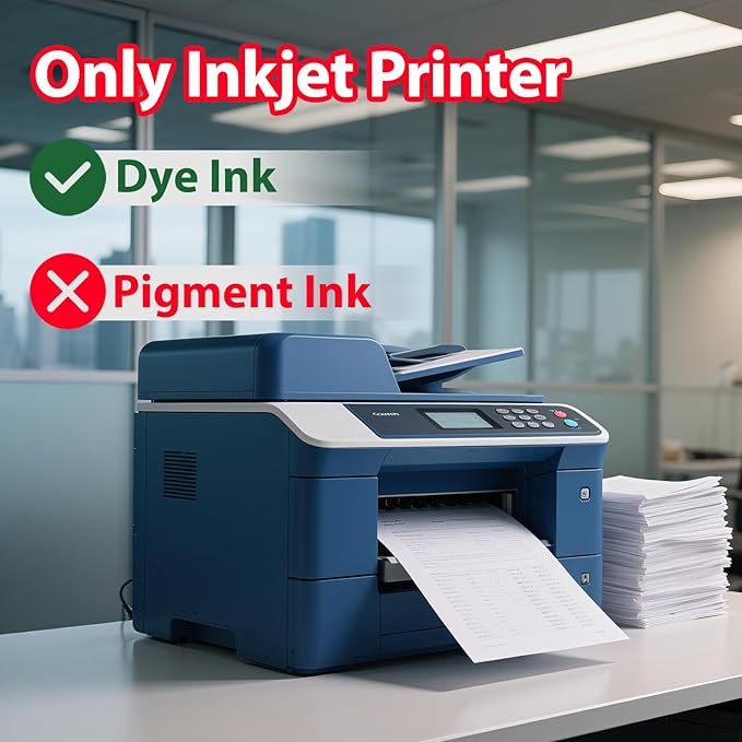 Uinkit Glossy Photo Paper 13x19inches100 Sheets 180Gsm 48lbs Professional Glossy Photographic Paper Compatible with Inkjet Printer Use DYE INK 180GSM