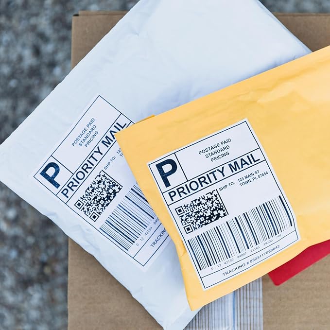 L LIKED 4" x 5" Printable 120 Labels White Matte Shipping Address Labels Stickers for Laser/Inkjet Printer (30 Sheets)