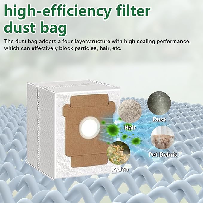 Replacement for iRobot Roomba Max 705 vac, Plus 504 Vac Robot Vacuum, 1 Main Brush, 6 Filters, 6 Side Brushes, 6 Dust Bags, Max 705 vac Accessoires Kit 20 Pcs