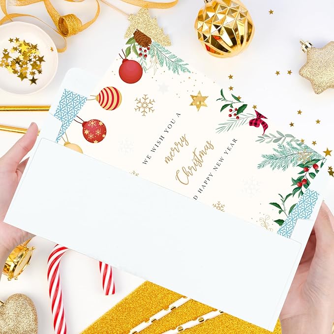 100 Pack White #10 Business Envelopes, Standard Envelopes Self Seal, 4 1/8 x 9 1/2 Inch Letter Size Business Mailing Envelopes for Checks Invoices Statements Baby Shower Wedding Birthday